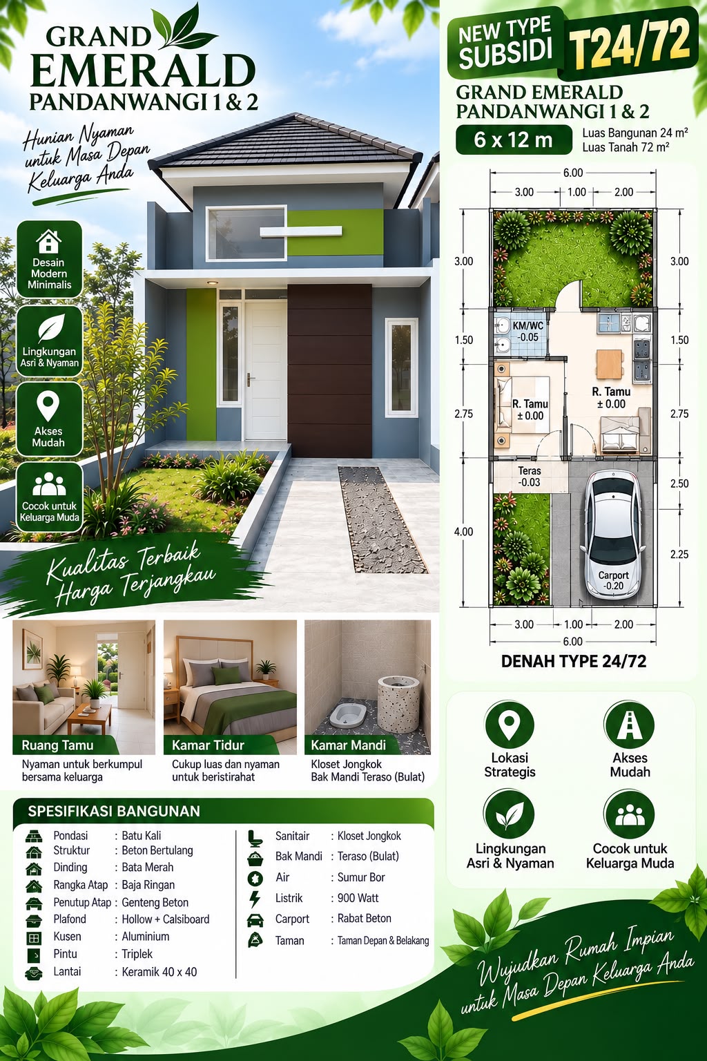 GRAND EMERALD PANDANWANGI 1 & 2