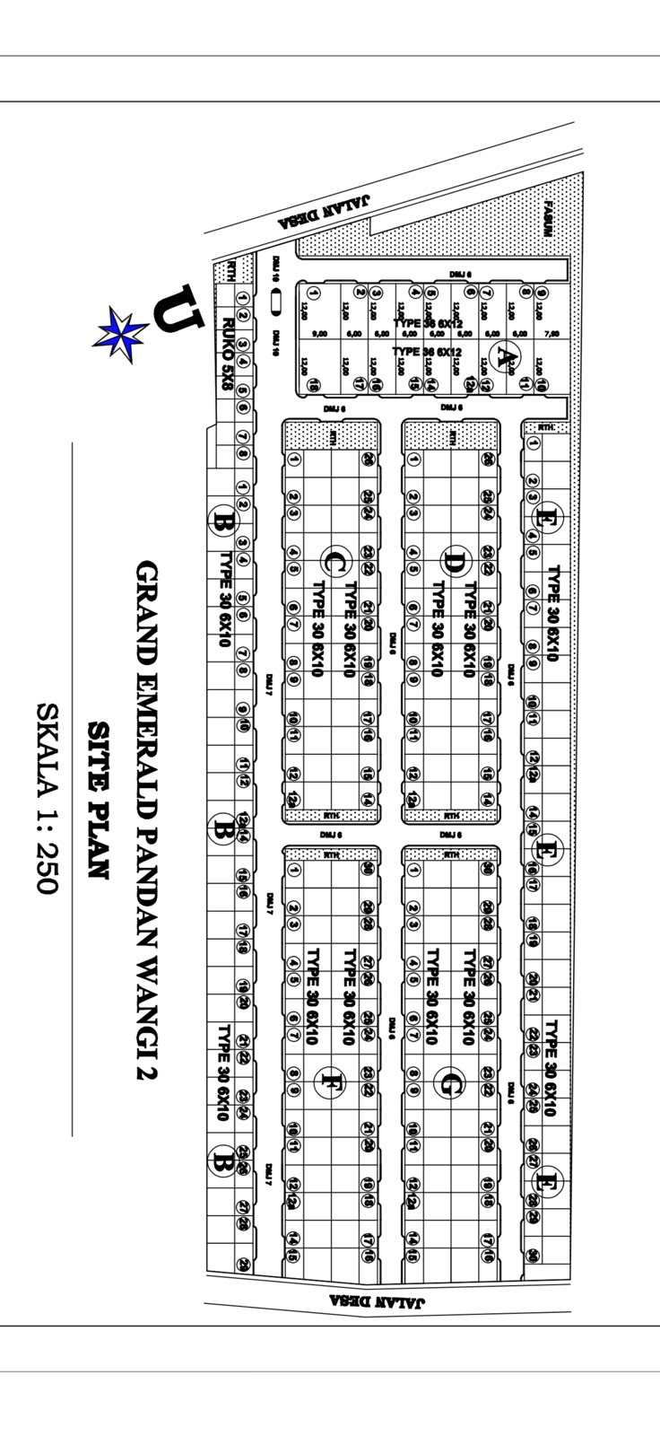 Denah GRAND EMERALD PANDANWANGI 1 & 2